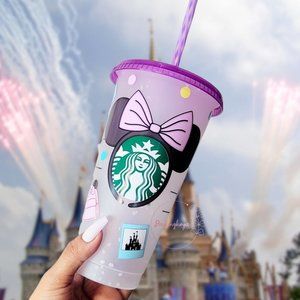 Magical Vacation Color Changing Starbucks Cold Cup - Purple